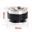 Universal 60mm Car Steering Wheel Quick Release HUB Adapter (Black) - 2
