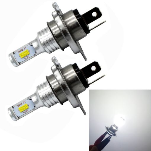 H4 LED Car Fog Bulbs 72W 1000LM 6000-6500K White Light 2PCS DC 12-24V - 1