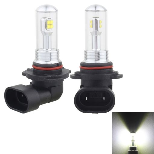 9006 Car Fog Lights 2 PCS, 40W 800LM 6000K 8 LEDs DC 12V White - 1