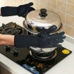 Silicone Cotton Microwave Gloves, Heat Resistant 500C, 32cm Length - 6