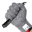 Cut-resistant Gardening Gloves, HPPE, Level 5, Size L, 24cm, Black - 3