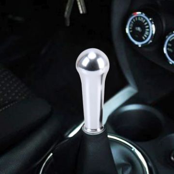 Universal Car Shifter Lever Cover, Manual/Auto Gear Knob, Silver, 10x4cm - 1
