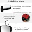Adjustable 3R-044 White Blind Spot Mirror - Wide Angle Rear View Mirror - 9