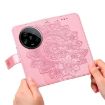 Xiaomi 14 Ultra Rose Gold 7-Petal Flowers Embossing Leather Case - 6