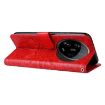 Xiaomi 14 Ultra Red Sunflower Embossed Leather Phone Case - 5