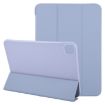 iPad Pro 13 2024 GEBEI Shockproof Leather Case Light Purple Holder - 1