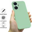 Realme Narzo N55 Green Liquid Silicone Dropproof Phone Case - 2