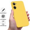 Realme 10 Pro 5G Yellow Liquid Silicone Dropproof Full Coverage Case - 2