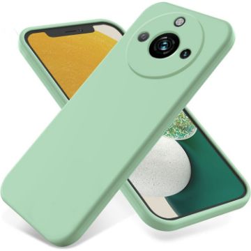 Realme 11 Pro/11 Pro+ Green Liquid Silicone Dropproof Phone Case - 1