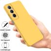 Realme C65 4G Yellow Liquid Silicone Dropproof Phone Case - 2