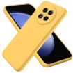 Realme Narzo 70x Yellow Liquid Silicone Dropproof Phone Case - 1