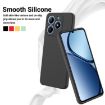 Realme C63/Narzo N63 Black Liquid Silicone Dropproof Phone Case - 5