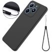 Realme C63/Narzo N63 Black Liquid Silicone Dropproof Phone Case - 7