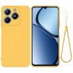 Realme C63/Narzo N63 Yellow Liquid Silicone Dropproof Phone Case - 1