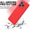 Realme C63/Narzo N63 Red Liquid Silicone Dropproof Phone Case - 5