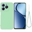 Realme C63/Narzo N63 Green Liquid Silicone Dropproof Phone Case - 1