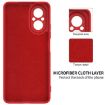 Realme 12 Lite Red Liquid Silicone Dropproof Full Coverage Phone Case - 6