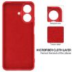 Realme Note 60 Red Liquid Silicone Dropproof Full Coverage Phone Case - 6