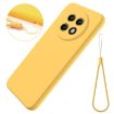 Realme 13+ Yellow Liquid Silicone Dropproof Full Coverage Phone Case - 2