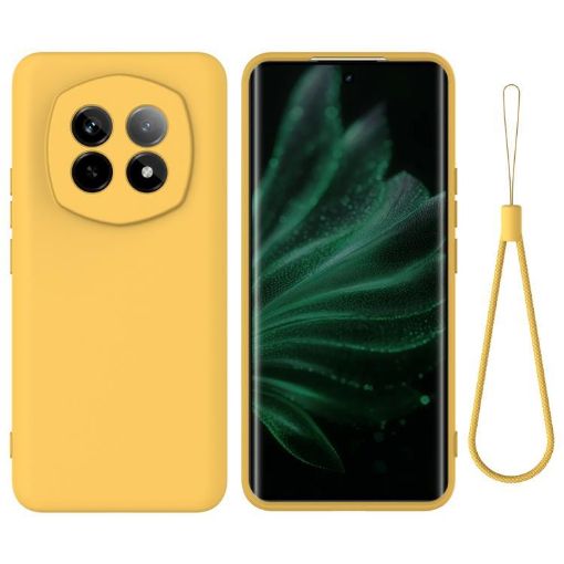 Realme P2 Pro Yellow Liquid Silicone Dropproof Phone Case Full Coverage - 1