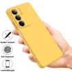 Realme C75x Yellow Liquid Silicone Dropproof Full Coverage Phone Case - 2