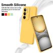 Realme C75x Yellow Liquid Silicone Dropproof Full Coverage Phone Case - 3