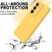 Realme C75x Yellow Liquid Silicone Dropproof Full Coverage Phone Case - 5