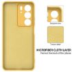 Realme C75x Yellow Liquid Silicone Dropproof Full Coverage Phone Case - 6