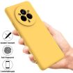 Realme 14 Pro+ Yellow Liquid Silicone Dropproof Full Coverage Case - 2