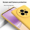 Realme 14 Pro+ Yellow Liquid Silicone Dropproof Full Coverage Case - 4