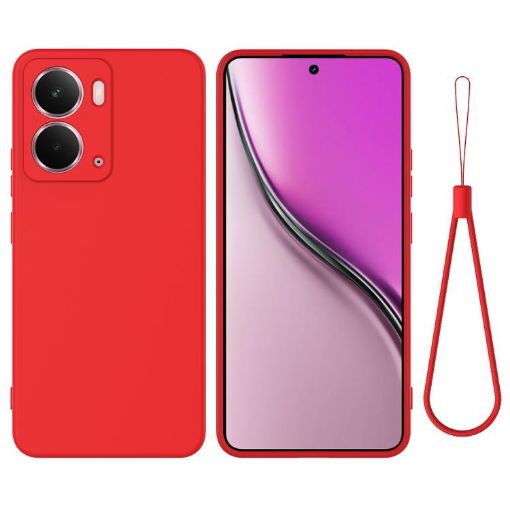 Realme P3 5G/Narzo 80x 5G Red Liquid Silicone Dropproof Phone Case - 1