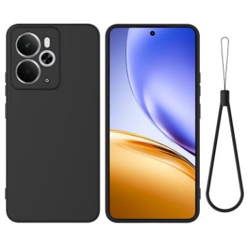 Realme 14/14T 5G Black Liquid Silicone Dropproof Phone Case - 1