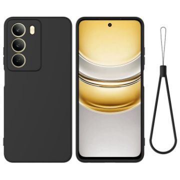 Realme C75/C73 5G Black Liquid Silicone Dropproof Full Coverage Case - 1