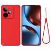 Realme GT 7/GT 7T 5G Red Liquid Silicone Dropproof Phone Case - 1