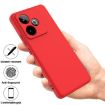 Realme GT 7/GT 7T 5G Red Liquid Silicone Dropproof Phone Case - 2