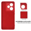 Realme GT 7/GT 7T 5G Red Liquid Silicone Dropproof Phone Case - 6