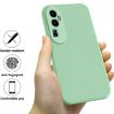 OPPO Reno10 Pro+ Green Liquid Silicone Dropproof Full Coverage Case - 2