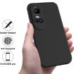 OPPO Reno10/Reno10 Pro Black Liquid Silicone Dropproof Phone Case - 2