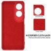 OPPO A60 4G Red Liquid Silicone Dropproof Full Coverage Phone Case - 6