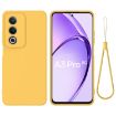 OPPO A3 Pro 5G India Yellow Liquid Silicone Dropproof Phone Case - 1