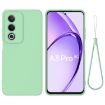 OPPO A3 Pro 5G India Green Liquid Silicone Dropproof Phone Case - 1