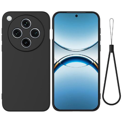 OPPO Find X8 Pro Black Liquid Silicone Dropproof Full Coverage Case - 1