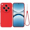 OPPO Find X8 Pro Red Liquid Silicone Dropproof Full Coverage Case - 1