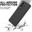 OPPO A5 4G/5G Black Liquid Silicone Dropproof Full Coverage Case - 5