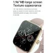 T20 1.96" IP67 Waterproof Smart Watch, Bluetooth Call, Heart Rate - Blue - 4