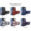 Moto E22/E22i CD Texture Camshield Magnetic Holder Case - Blue - 2