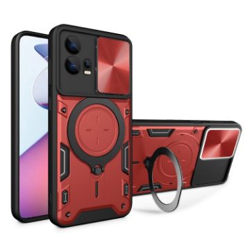 Motorola Edge 30 Fusion Red Camshield Magnetic Holder Phone Case - 1
