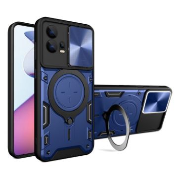 Motorola Edge 30 Fusion Blue Camshield Magnetic Holder Phone Case - 1