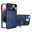 Motorola Edge 20 Lite Blue Camshield Magnetic Holder Phone Case - 1