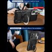 Motorola Moto G62 CD Texture Camshield Magnetic Holder Case (Black) - 6
